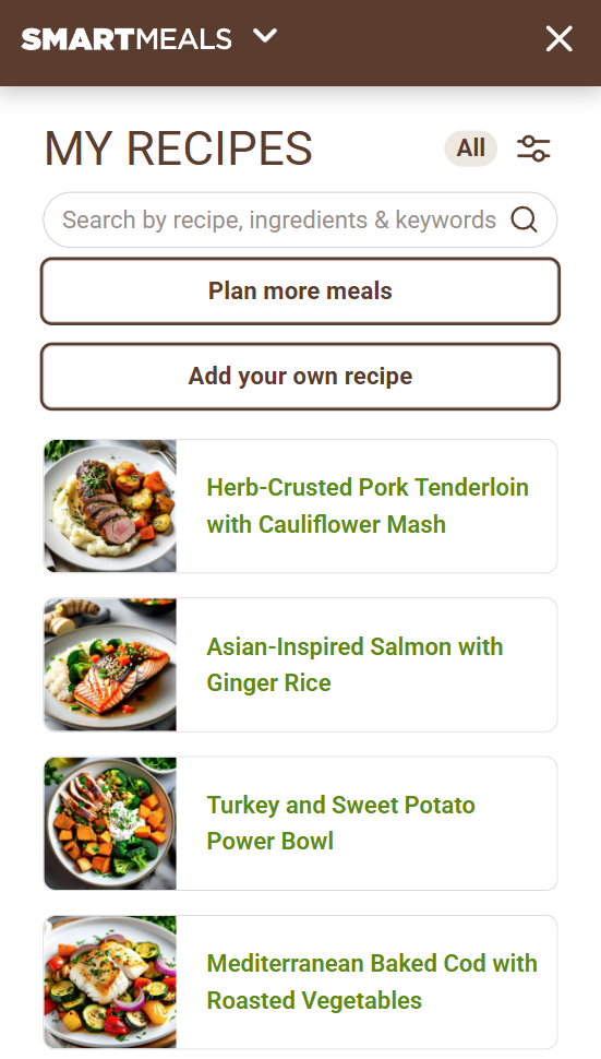 SmartMeals branded for Brand 1