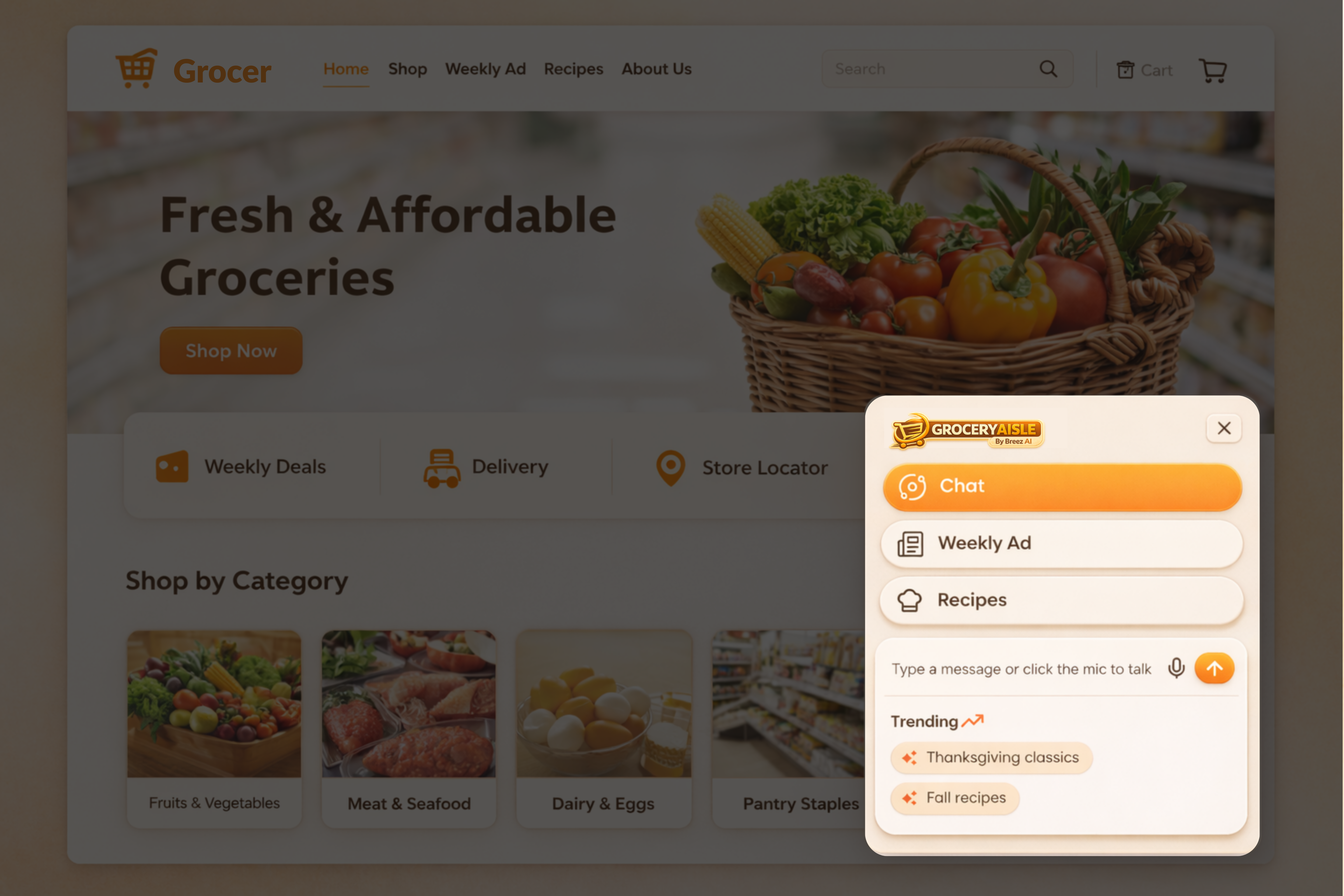 GroceryAisle Product Preview